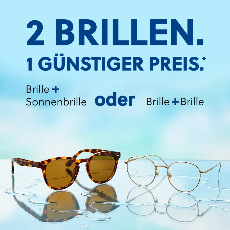 2 Brillen – 1 Preis